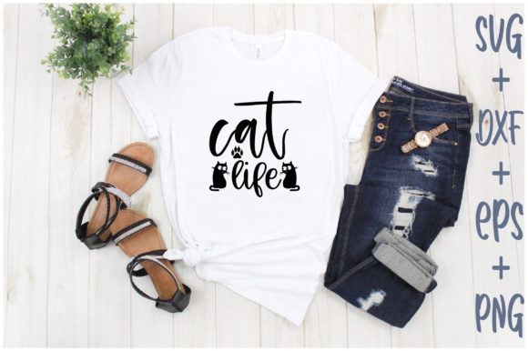 Cat Life Graphics for T-Shirt Designs