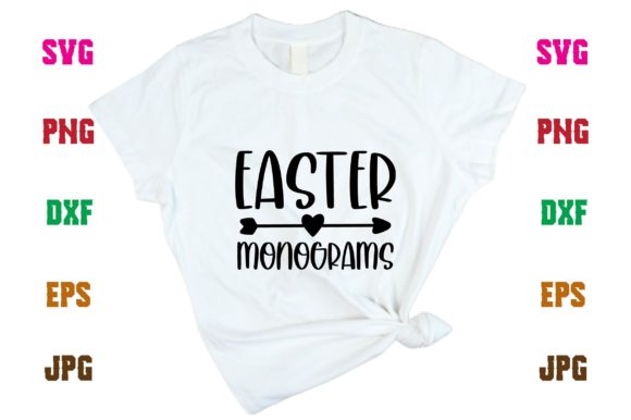 Easter Monograms Graphics & T-Shirt Designs