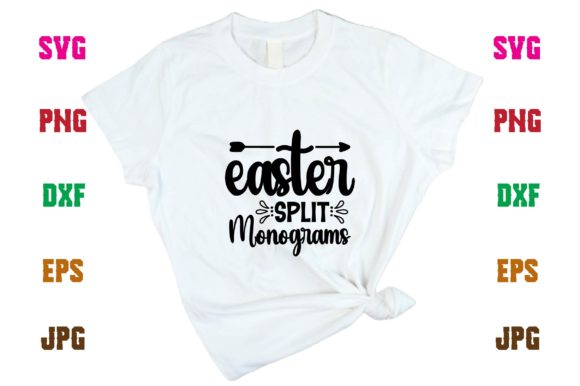 Easter Split Monograms Graphics