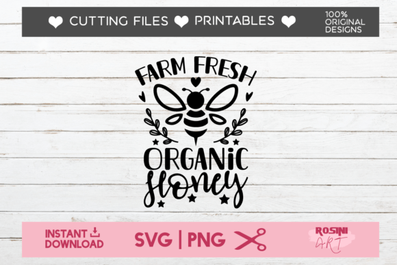 Farm Fresh Organic Honey Graphics for T-Shirt Designs