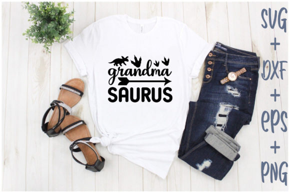 Grandma Saurus Graphics for T-Shirt Designs