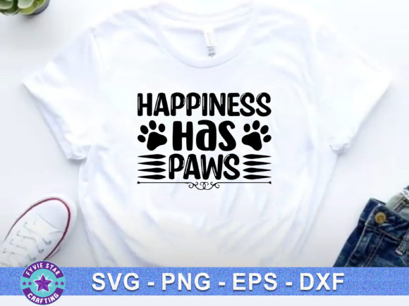 Happiness Has Paws: Graphics for T-Shirt Design Projects