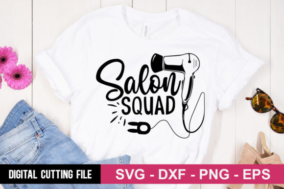 Salon Squad SVG Graphics T-Shirt Designs