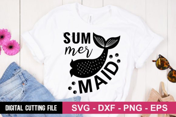 Sum Mer Maid SVG: Graphics & T-Shirt Designs